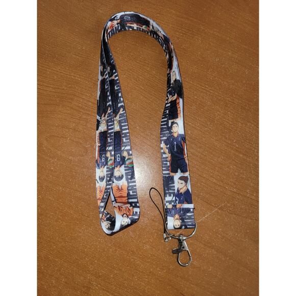 Best Japanese Anime Series Haikyuu Characters Cell phone Holder Blue Lanyard - Picture 3 of 6